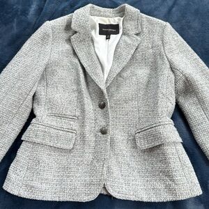 Banana Republic Size 6 petite Grey Blazer